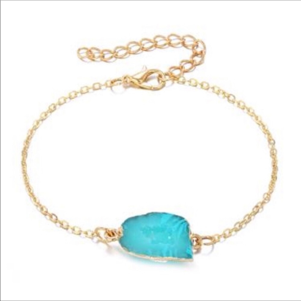 Gold Resin Geode Bracelets - Picture 2 of 5